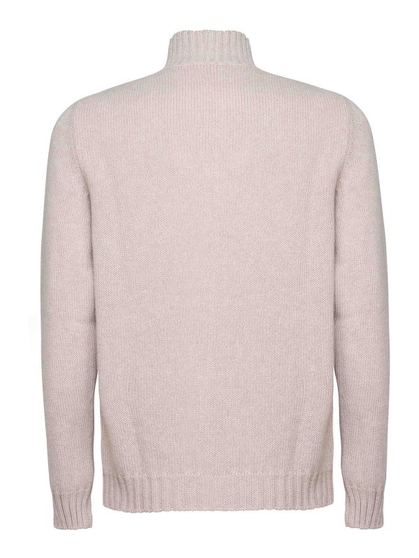 FEDELI: crew necks online - Turtleneck In Virgin Wool And Cashmere Blend