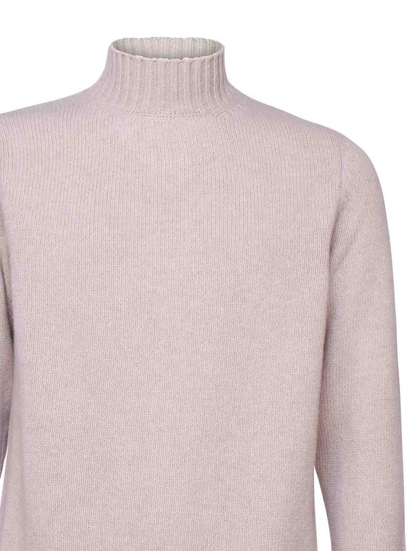 The Best Shops FEDELI: crew necks - Turtleneck In Virgin Wool And Cashmere Blend
