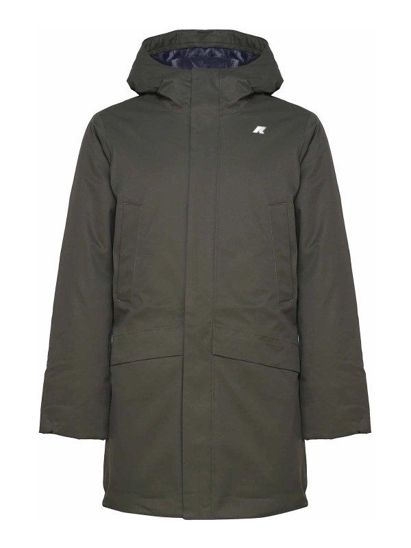 K-WAY: Trenchcoats - Trenchcoat - Grün