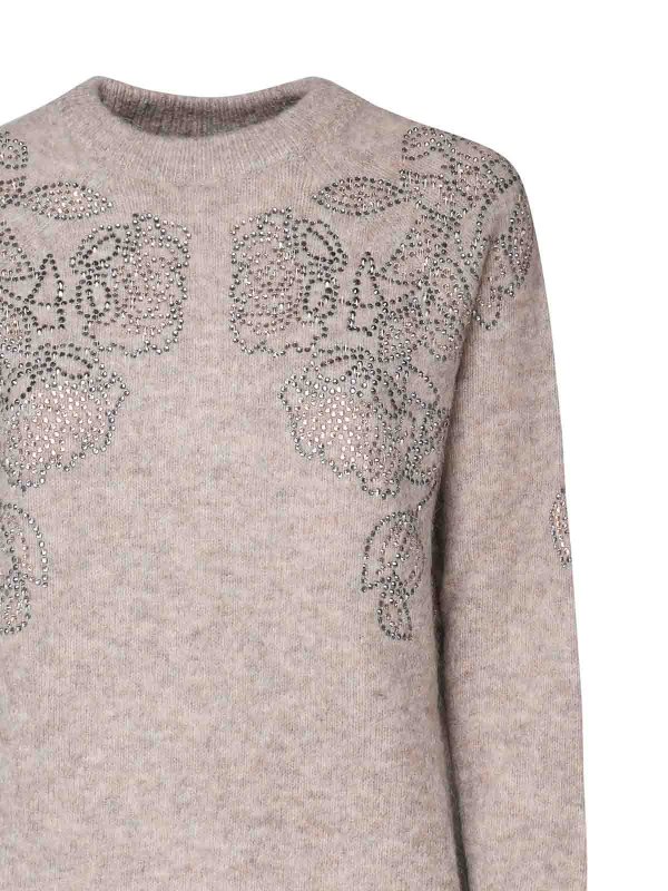 The Best Shops MARCIANO: crew necks - Sweater With Embroidery On The Shoulders