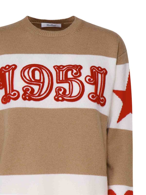 The Best Shops Max Mara: クルーネック - クルーネック - ブラウン