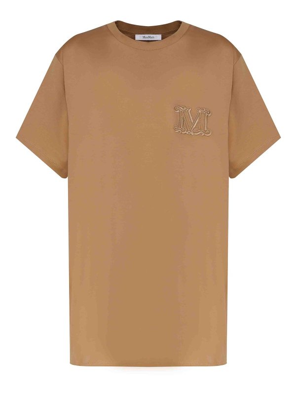 Max Mara: Camisetas - Camiseta - Marrón