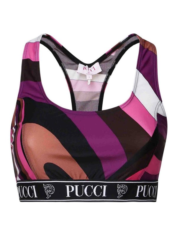 EMILIO PUCCI: Tops y camisetas sin mangas - Top - Multicolor