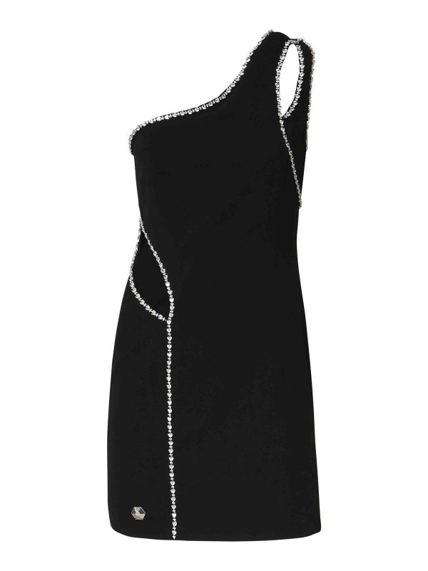 PHILIPP PLEIN: Knielange Kleider - Knielanges Kleid - Schwarz