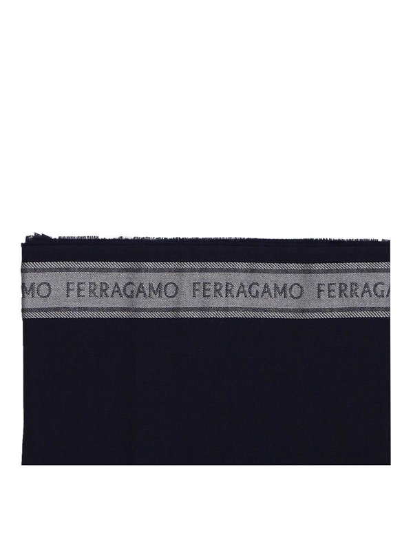 SALVATORE FERRAGAMO: スカーフ - スカーフ - ブルー