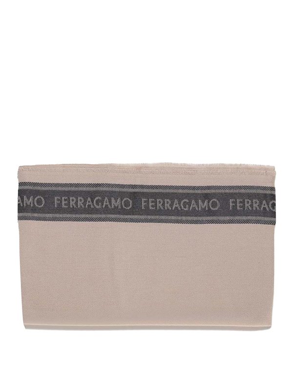 SALVATORE FERRAGAMO: scarves - Scarf With Lettering Logo