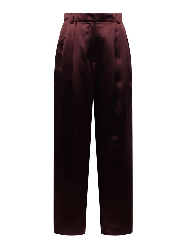 LOULOU STUDIO: カジュアルトラウザー - カジュアルパンツ - 赤