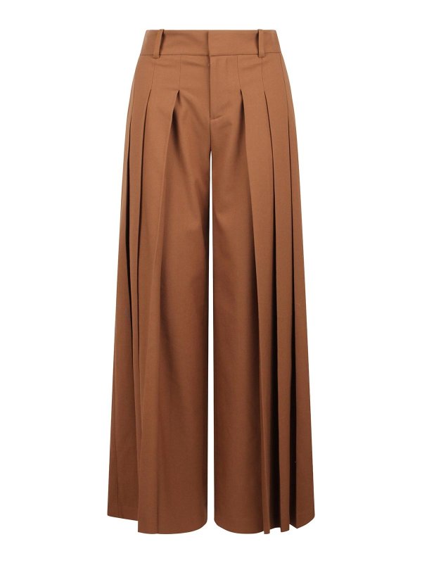 ALICE+OLIVIA: カジュアルトラウザー - カジュアルパンツ - ブラウン