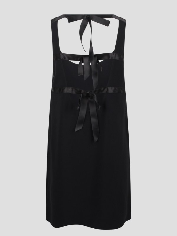 PRADA: short dresses online - Mini Dress With Triangle Logo