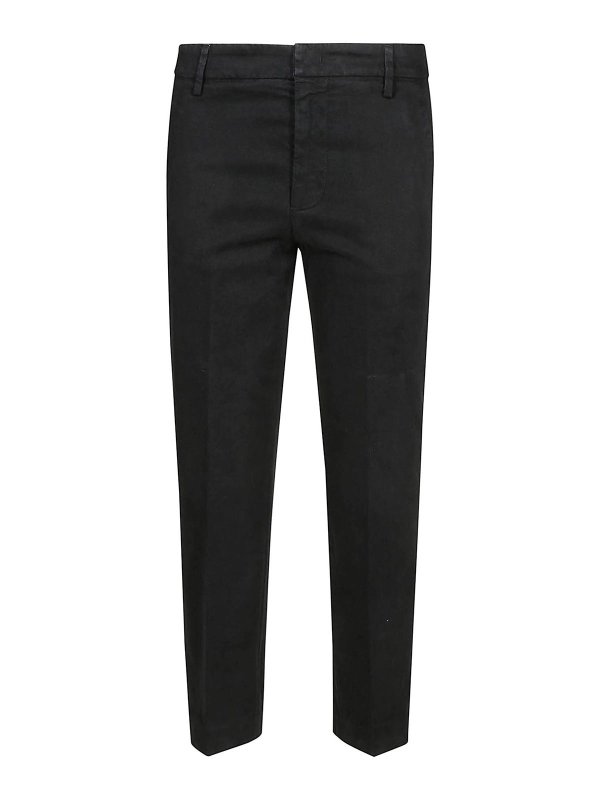 DONDUP: カジュアルトラウザー - カジュアルパンツ - 黒