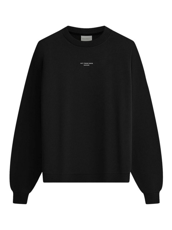 DRÔLE DE MONSIEUR: スウェット＆セーター - スウェットシャツ/セーター - 黒