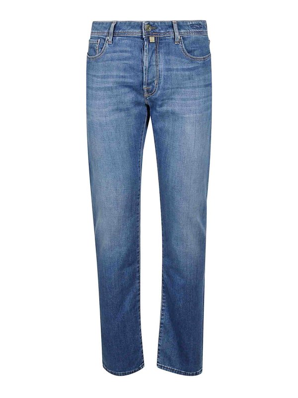 JACOB COHEN: ブーツカットジーンズ - ブーツカットジーンズ - ブルー