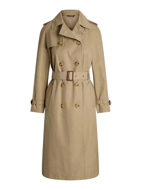 LAUREN RALPH LAUREN: short coats - Bl Db W Ns44 Lined Coat