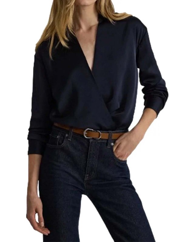 ブラウス - ダークブルー shop online: LAUREN RALPH LAUREN