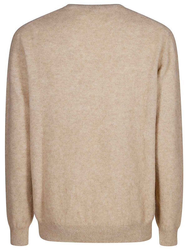 MASSIMO ALBA: Escotes barcos online - Suéter Con Escote Barco - Beis