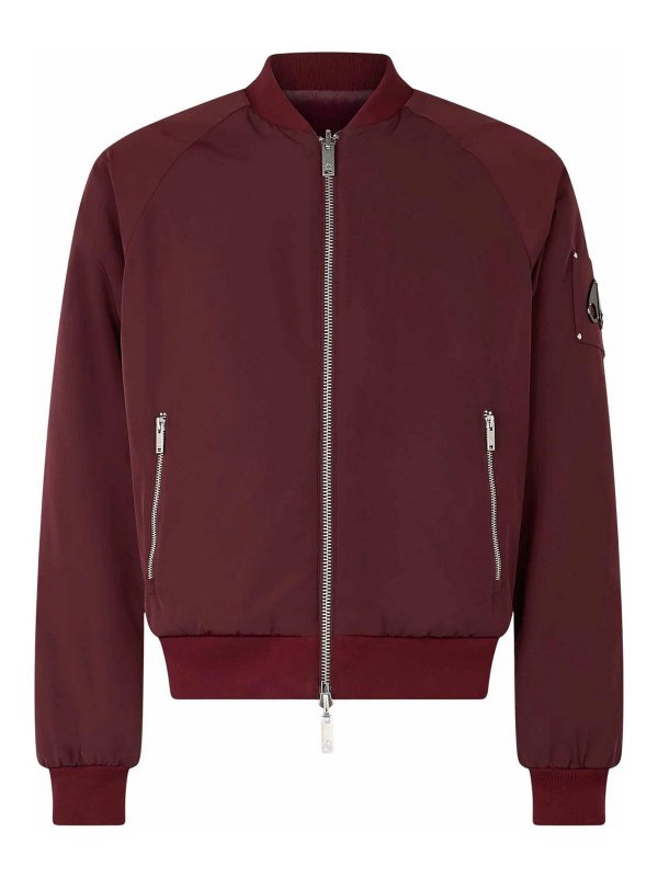 MOOSE KNUCKLES: ボンバージャケット - ボンバージャケット - ボルドー