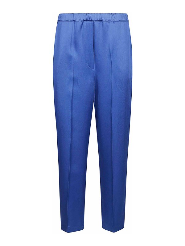 LIVIANA CONTI: トラウザーショーツ - ショートパンツ - ブルー