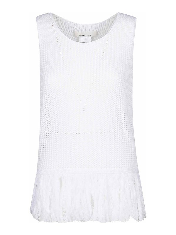 LIVIANA CONTI: トップス＆タンクトップ - トップ/タンクトップ - 白