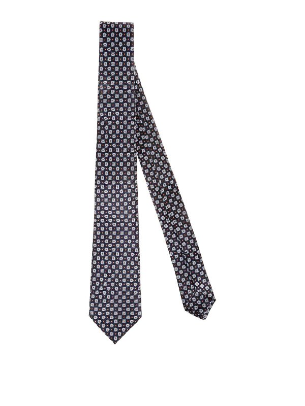 KITON: Cravates & noeuds papillon - Cravate - Bleu