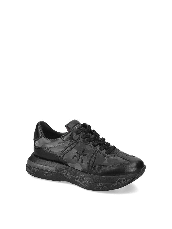 PREMIATA: Chaussures de sport online - Baskets - Noir
