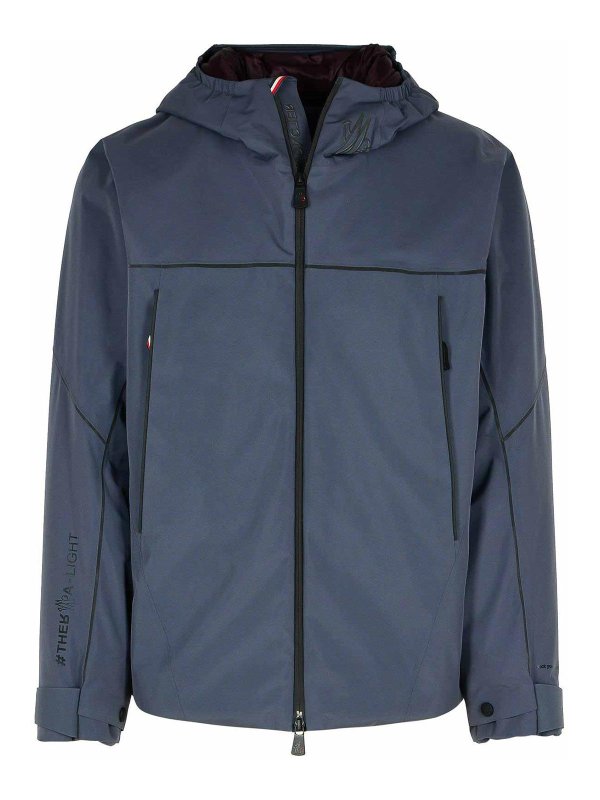 MONCLER: casual jackets - Thosis Grey Polyester Jacket