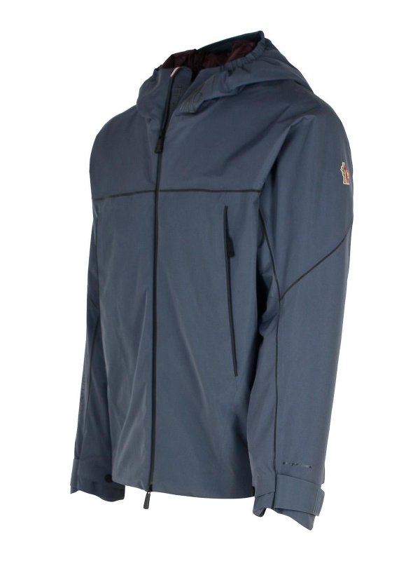 The Best Shops MONCLER: casual jackets - Thosis Grey Polyester Jacket