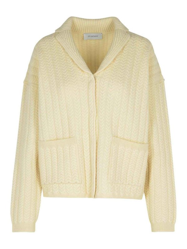 SPORTMAX: カーディガン - カーディガン - 白