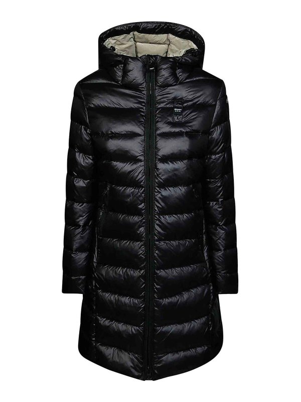 BLAUER: padded jackets - Adelaide Long Down Jacket with Hood