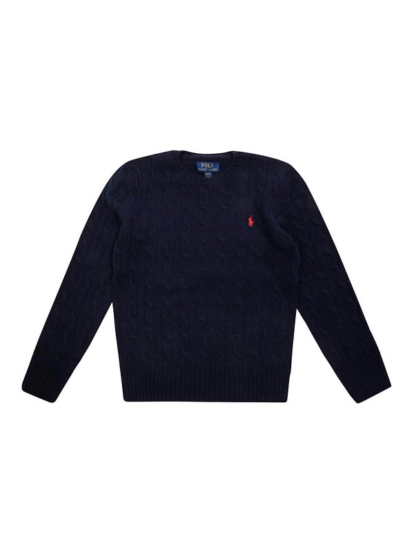 RALPH LAUREN: U-Boot-Ausschnitt - U-Boot-Pullover - Dunkelblau