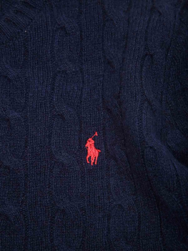 The Best Shops RALPH LAUREN: U-Boot-Ausschnitt - U-Boot-Pullover - Dunkelblau
