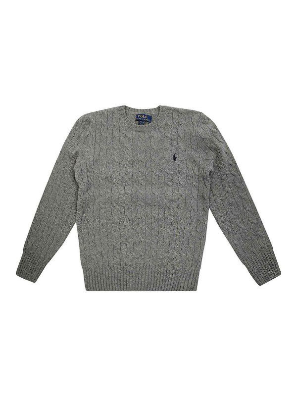 RALPH LAUREN: Col bateau - Pull Col Bateau - Gris