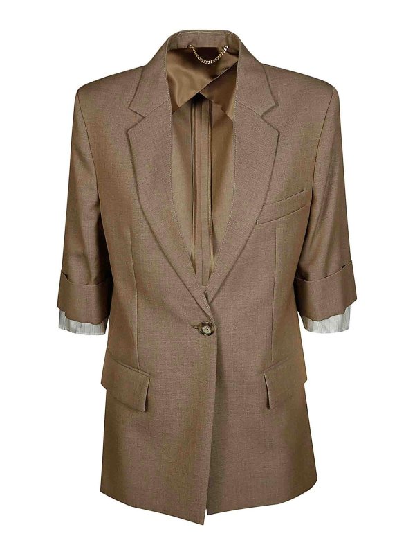 VICTORIA BECKHAM: Vestes de costume - Blazer - Marron
