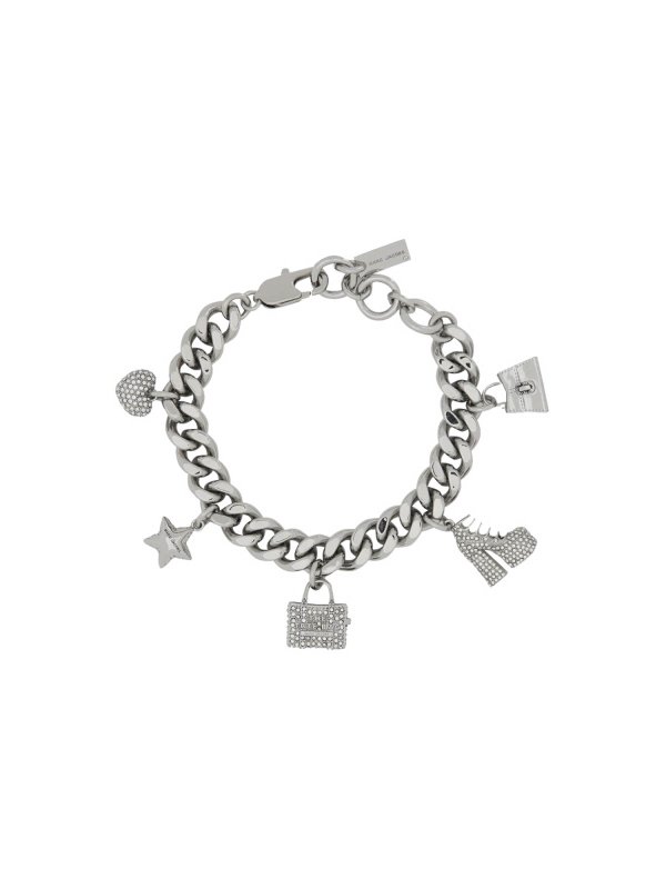 The Pave Mini Icon Charm Bracelet shop online: MARC JACOBS