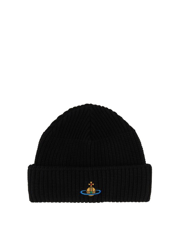 VIVIENNE WESTWOOD: beanies - Beanie Hat With Logo