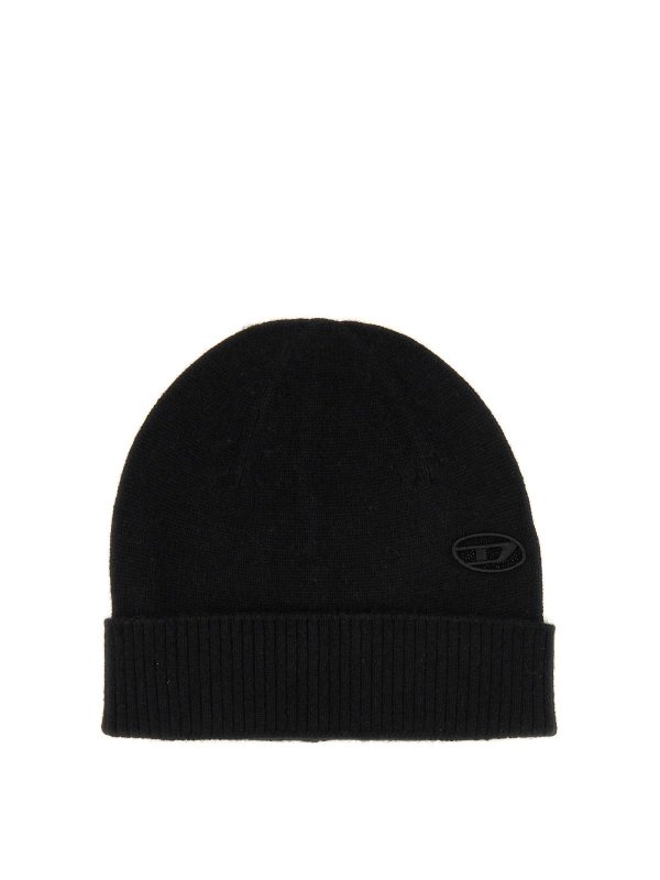 DIESEL: Gorros - Gorro - Negro