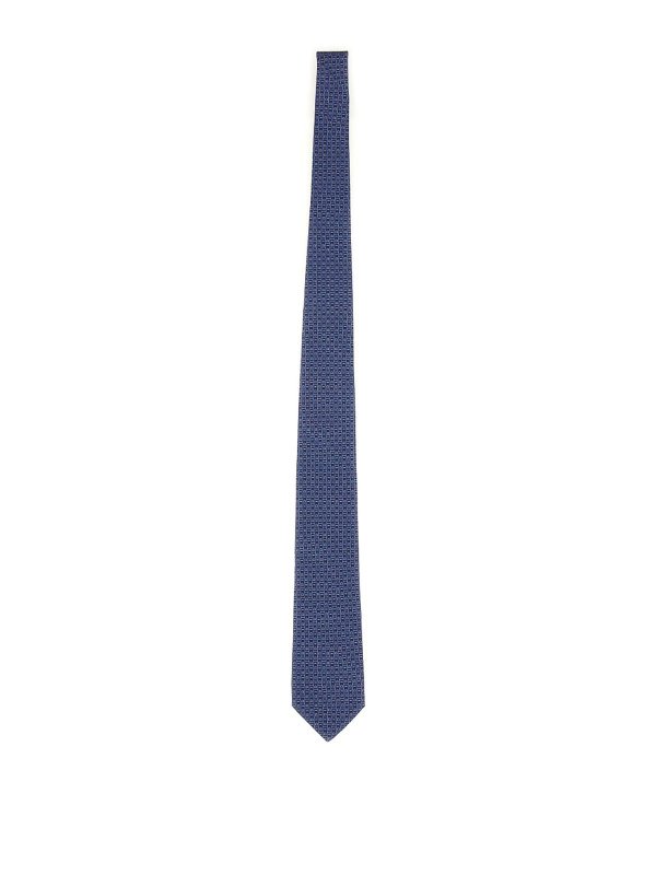 SALVATORE FERRAGAMO: ties & bow ties - Tie With Logo Print