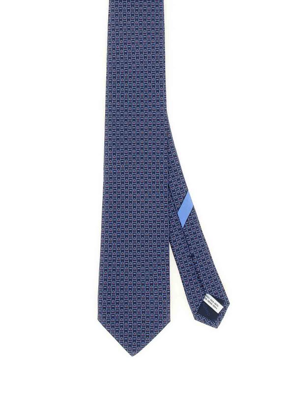 SALVATORE FERRAGAMO: ties & bow ties online - Tie With Logo Print