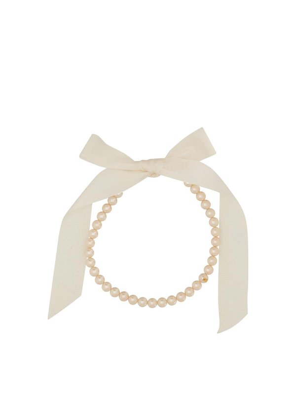 MOSCHINO: Necklaces & Chokers - Necklace With Pearls