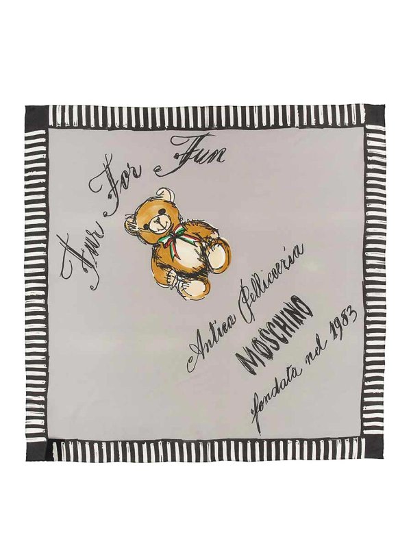 MOSCHINO: Écharpes - Écharpe - Gris