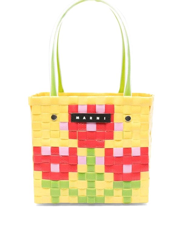 Marni: Sacs à main - Sac Cabas - Multicolore