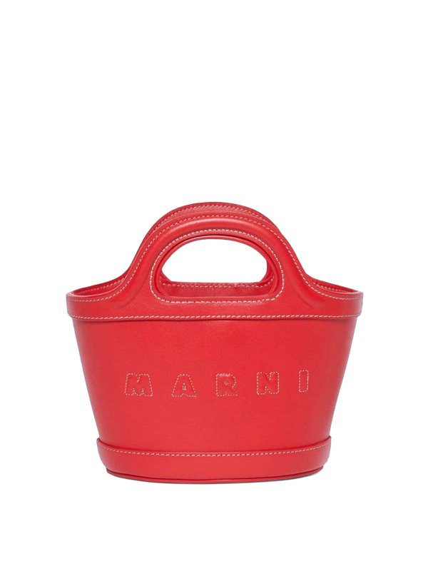 Marni: トートバッグ - トートバッグ - 赤