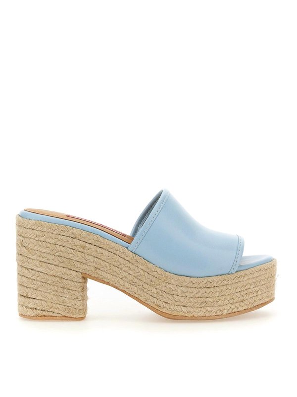 MOSCHINO: sandals - Denim Footbed