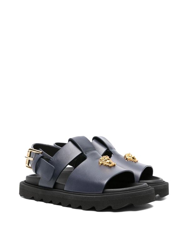 VERSACE: Sandales - Sandales - Bleu