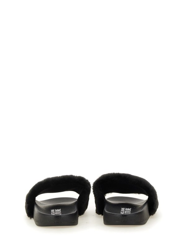 The Best Shops Versace Jeans Couture: sandals - Slide Sandal With Logo