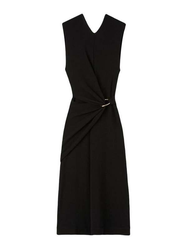 JIL SANDER: Maxikleider - Maxikleid - Schwarz