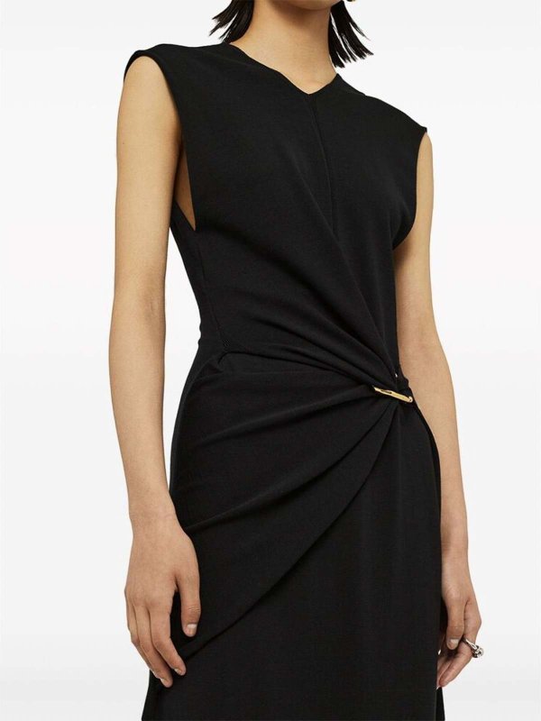 The Best Shops JIL SANDER: Maxikleider - Maxikleid - Schwarz