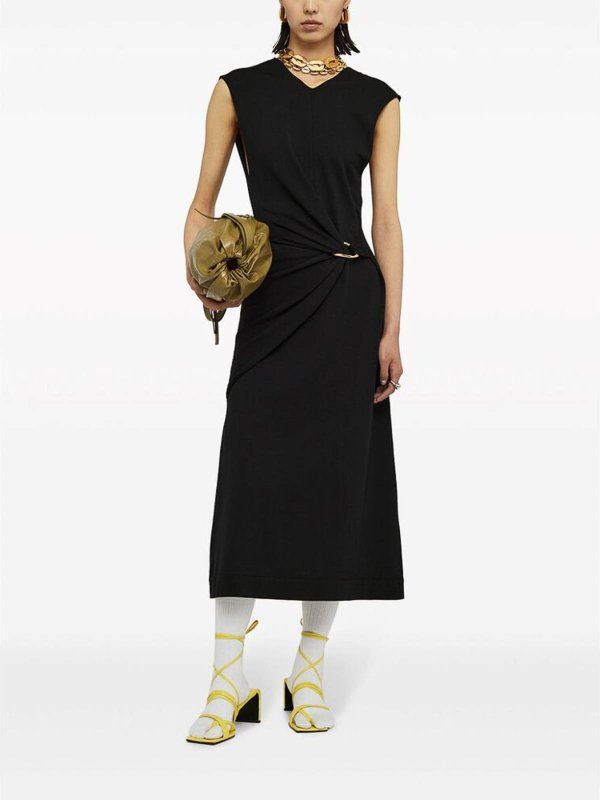 Maxikleid - Schwarz shop online: JIL SANDER