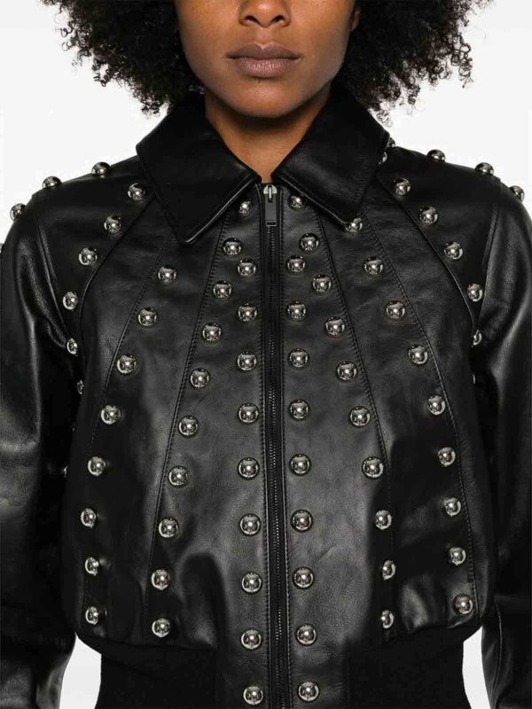 ALEXANDER MCQUEEN: leather jacket online - Leather jacket