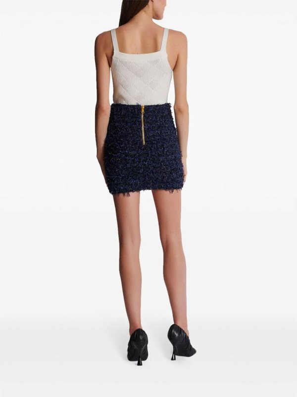 The Best Shops Balmain: Mini jupes - Jupe Midi - Bleu