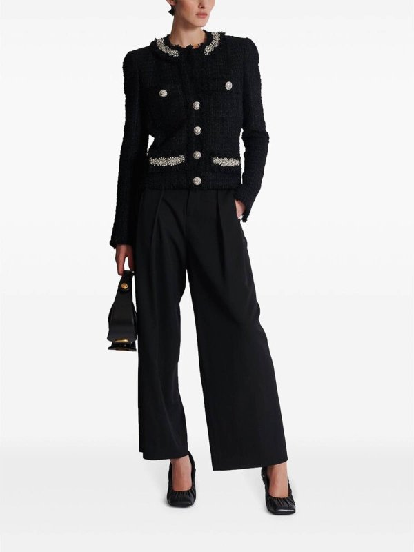 Leather jacket shop online: Balmain